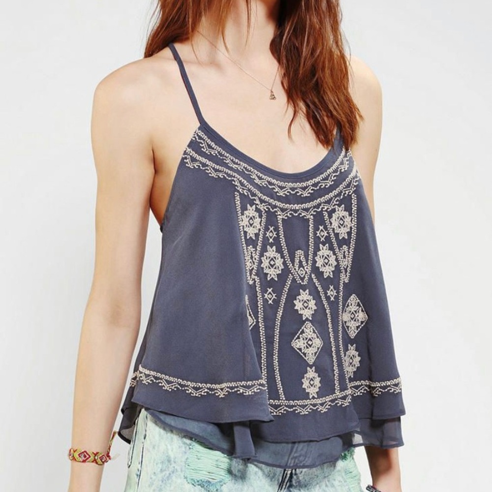 Sold! Urban Outfitters Ecoté Embroidered Cami